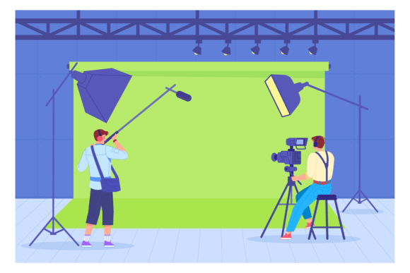 Download Video Recording Studio on Green Screen T - Premium Bundle