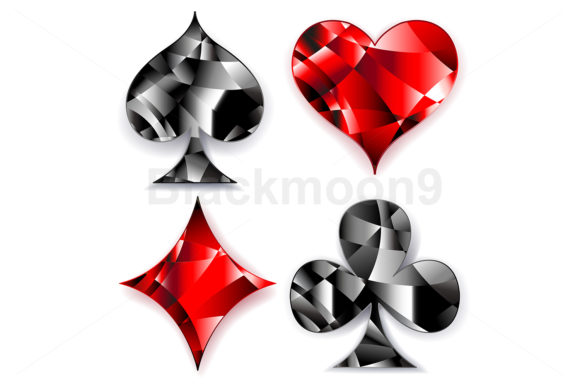 Download Polygonal Symbols of Playing Cards - Symbols Collection
