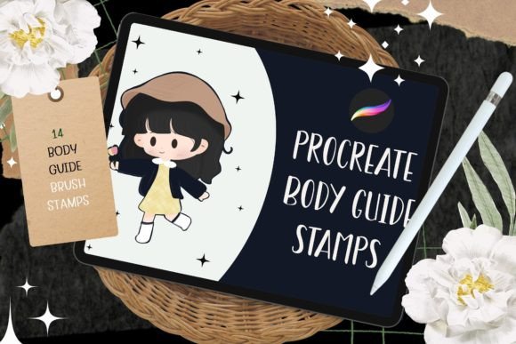 Download Procreate Chibi  Body Guide Brush Stamps - Body Collection