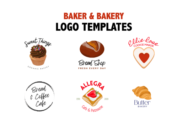 Download Baker and Bakery Logo Templates - Logo templates Collection
