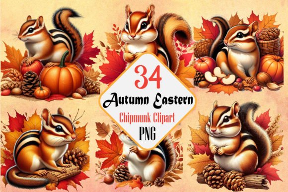 Download Autumn Eastern Chipmunk Sublimation PNG - Eastern Collection