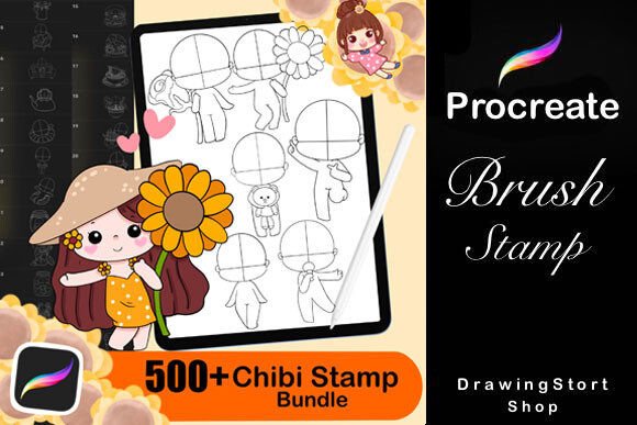 Download 500+Chibi Stamp Brushes,Chibi Body Guide - Body Collection