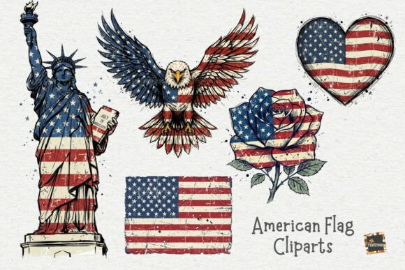 Download Vintage American Symbols PNG Cliparts - Symbols Collection