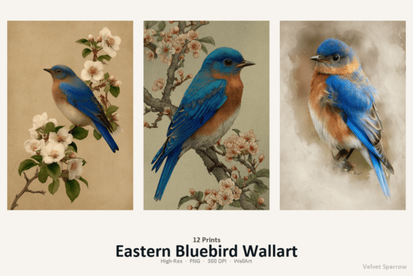 Download Eastern Bluebird Wallart - Eastern Collection
