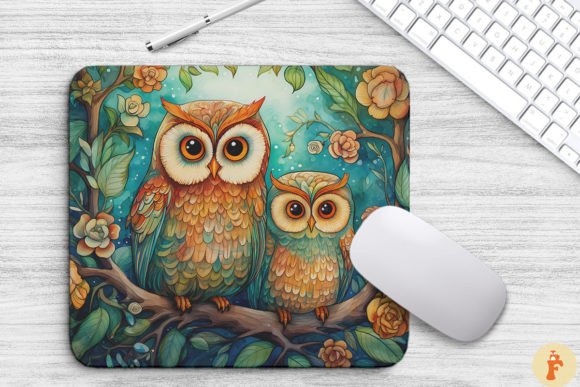 Download Family Owls in a Lush Green Forest - Lush Collection